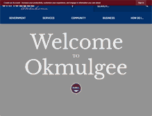 Tablet Screenshot of okmulgeeonline.com